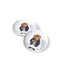 Haven Navy Bear Dessert Plate S/4 Haven Navy Bear Dessert Plate S/4, small